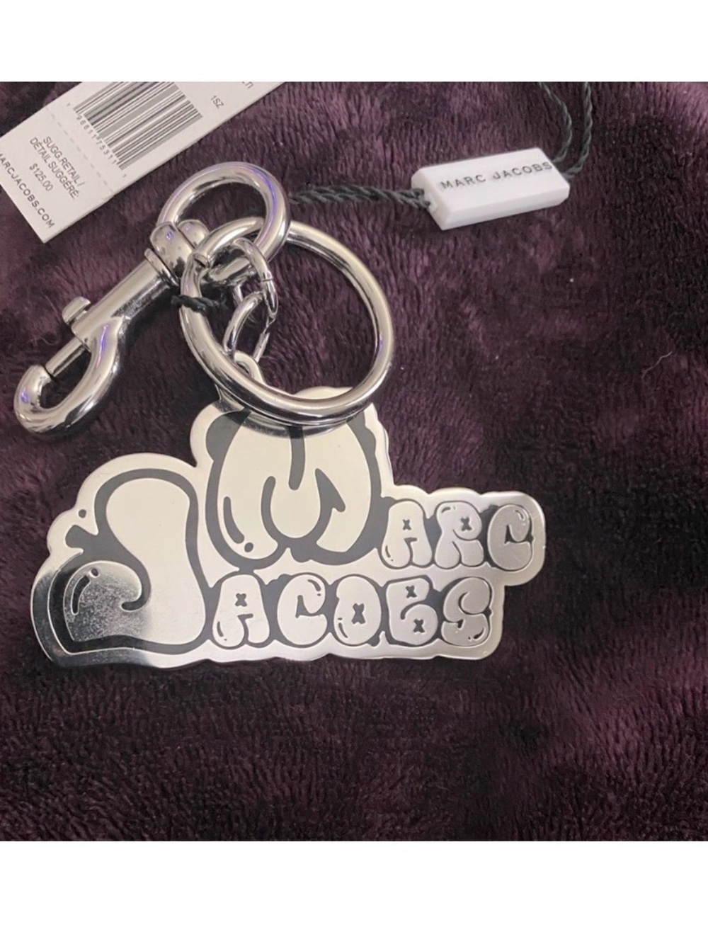 Marc Jacobs Metallic Key Chain